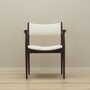 Vintage armchair Teak wood Textile Cream 1960s 1