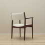 Vintage armchair Teak wood Textile Cream 1960s 5