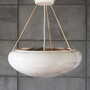 Vintage Pendant Lamp Glass White 1970s 1