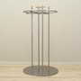 Vintage coat rack metal silver 1990s 1