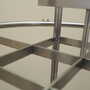 Vintage coat rack metal silver 1990s 7