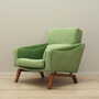 Vintage armchair velvet wood green 1970s 1