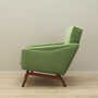 Vintage armchair velvet wood green 1970s 2