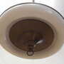 Vintage Pendant Lamp Metal Plastic White 1980s 4