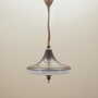 Vintage Pendant Lamp Metal Plastic White 1980s 1