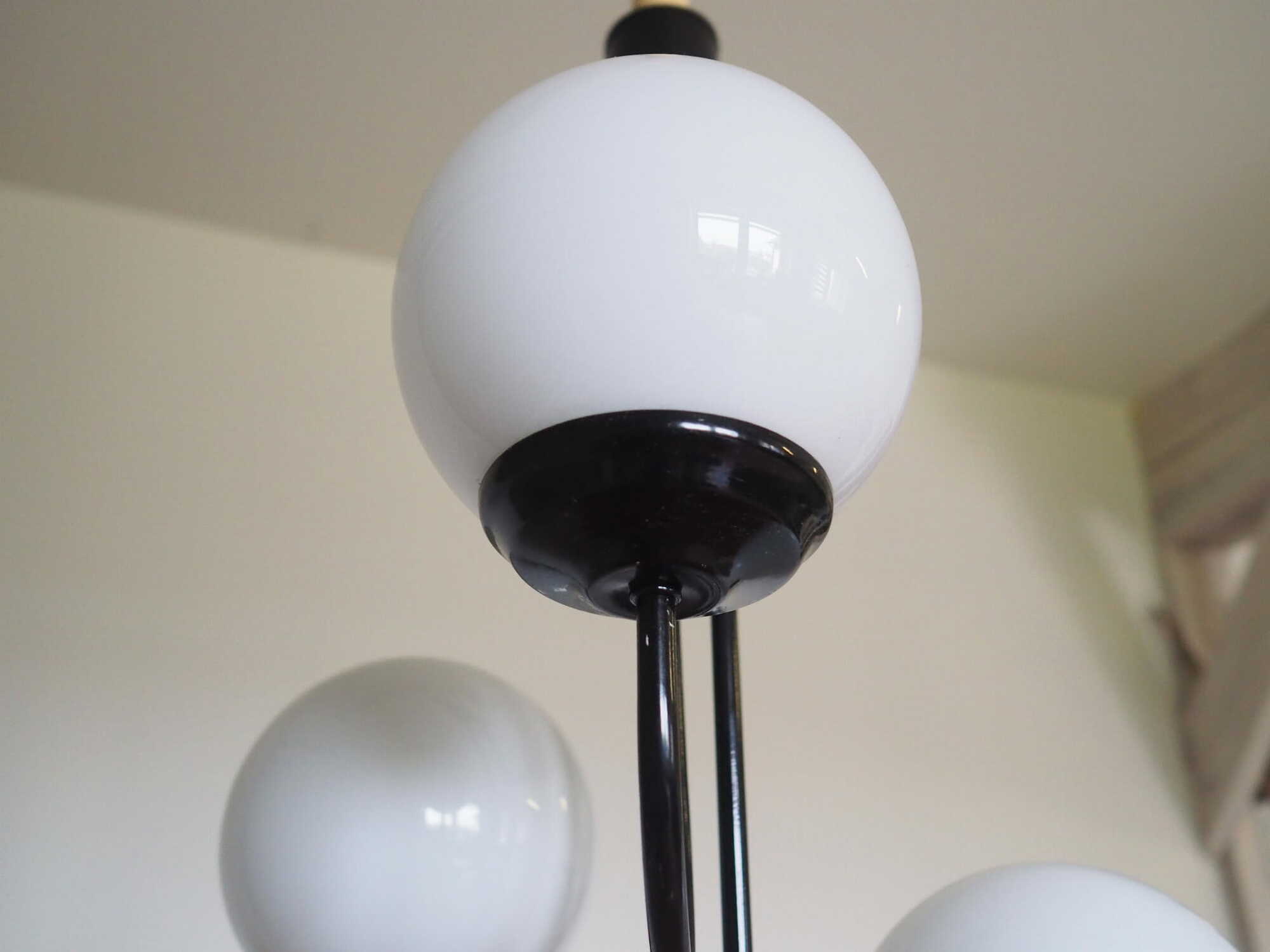 Vintage Pendant Lamp Glass Multicolored 1990s 5