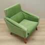 Vintage armchair velvet wood green 1970s 7