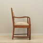 Vintage Armchair Oak Velvet Brown 1950s 7