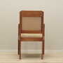 Vintage Armchair Oak Velvet Brown 1950s 5