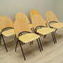 6x Vintage Chair Wood Metal Brown 1970s 2