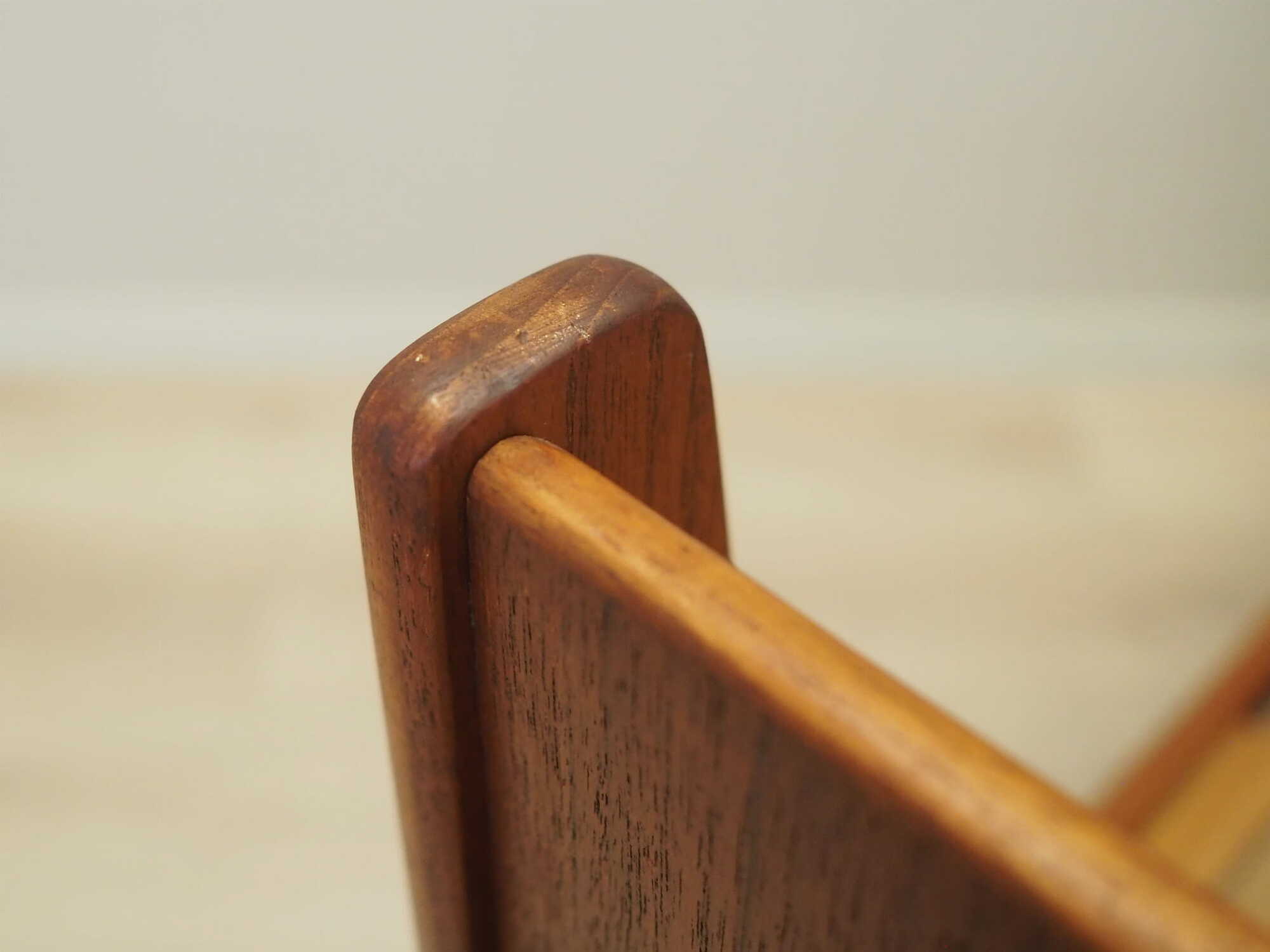 Vintage Bett Teakholz Braun 1970er Jahre 5