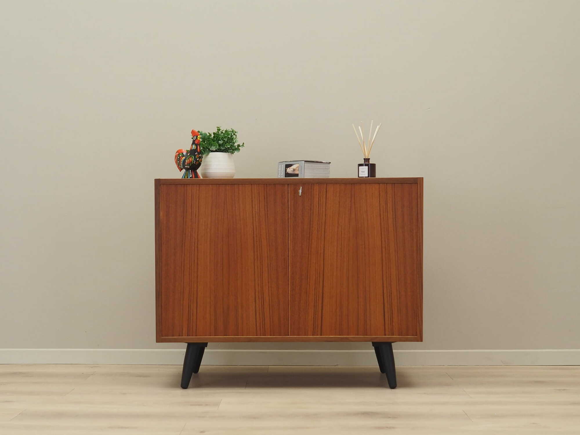 Vintage cabinet mahogany brown 1970s 1