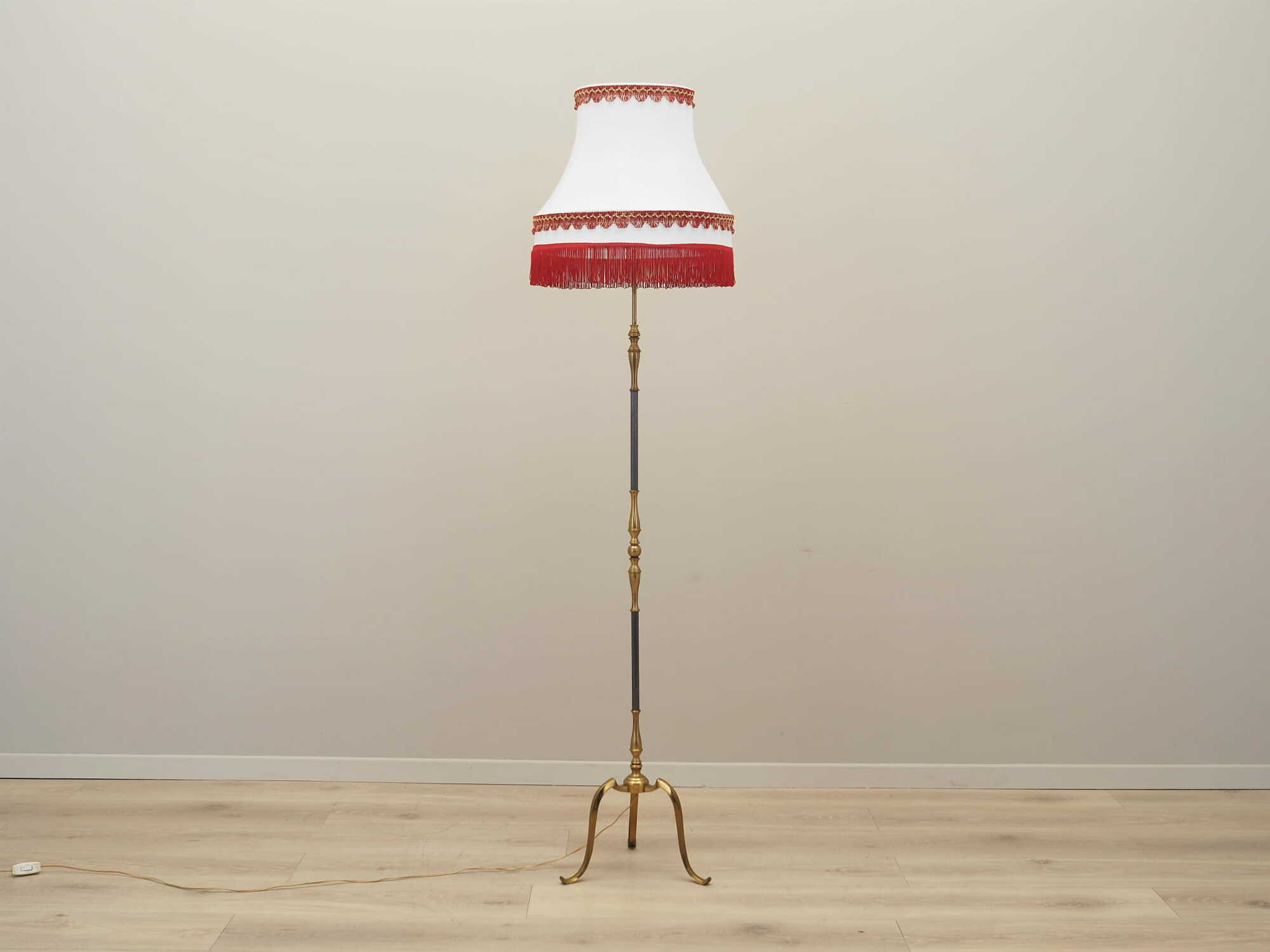 Vintage floor lamp Metal Fabric Multicolored 1970s 1