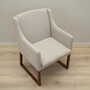 Vintage chair teak wood textile beige 1970s 9