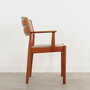 Vintage chair wood textile gray 1960s 6