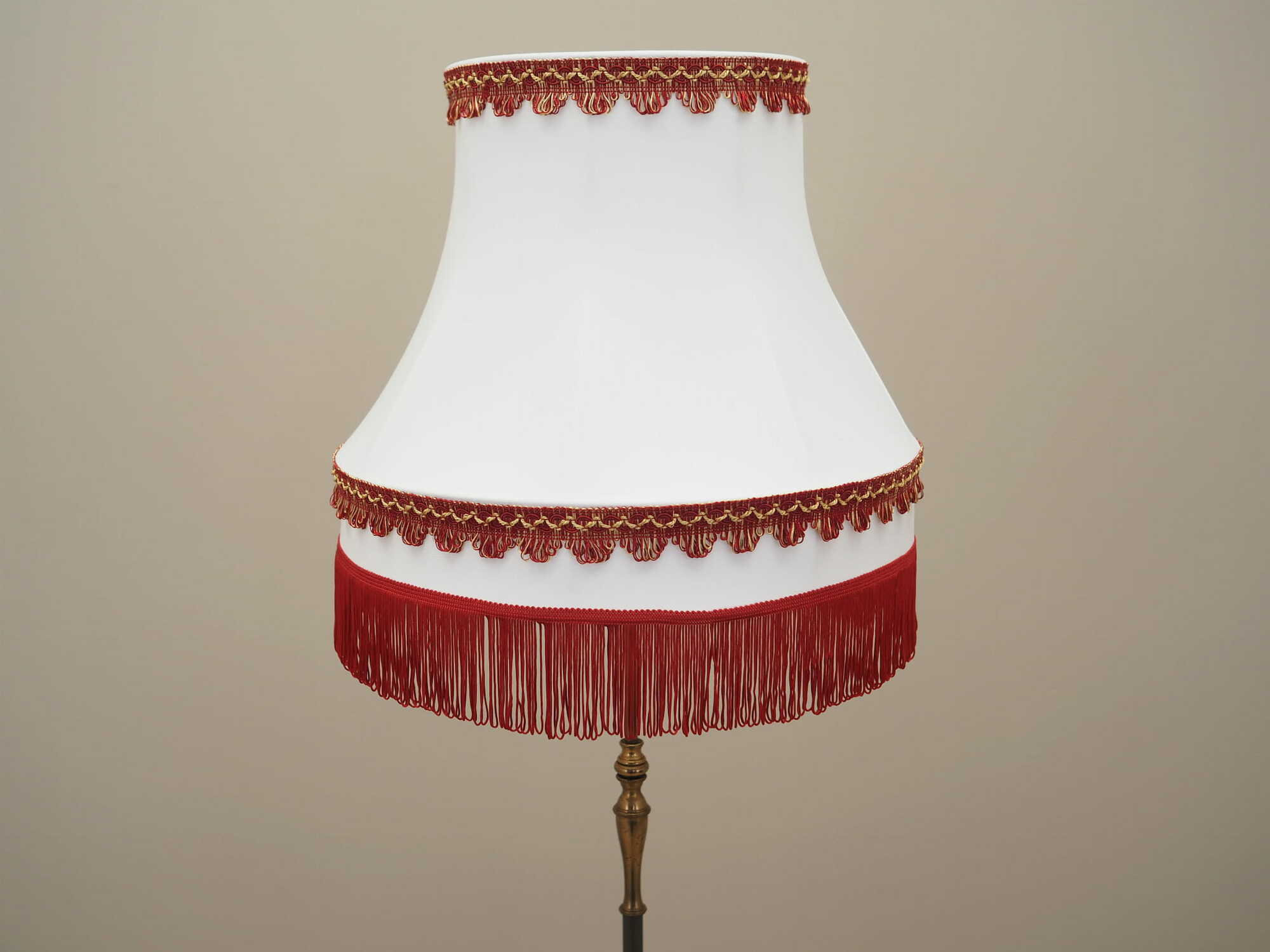 Vintage floor lamp Metal Fabric Multicolored 1970s 9