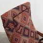 Vintage chair Teak wood Textile Multicolor 1970s  8