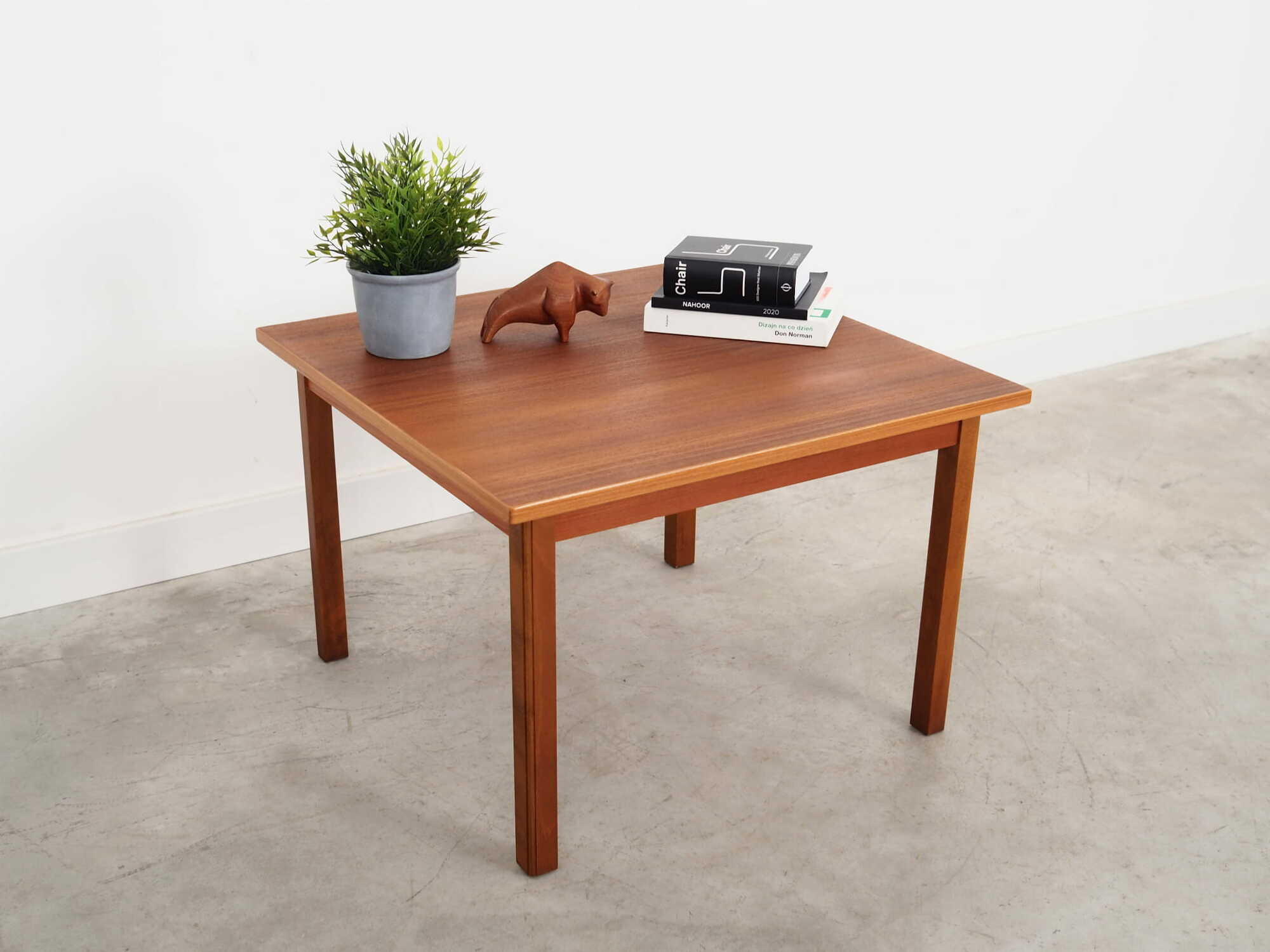 Vintage Coffee Table Teak Wood Brown 1970s 3