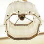 Vintage pendant lamp Metal Plastic White 1970s 9