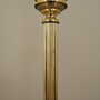 Vintage Floor Lamp Metal Textile Gold 1970s 8