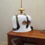 Vintage pendant lamp glass metal multicolor 1970s 3