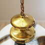 Vintage pendant lamp glass metal multicolor 1970s 8