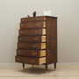Cassettiera vintage in legno di noce marrone anni '60 3