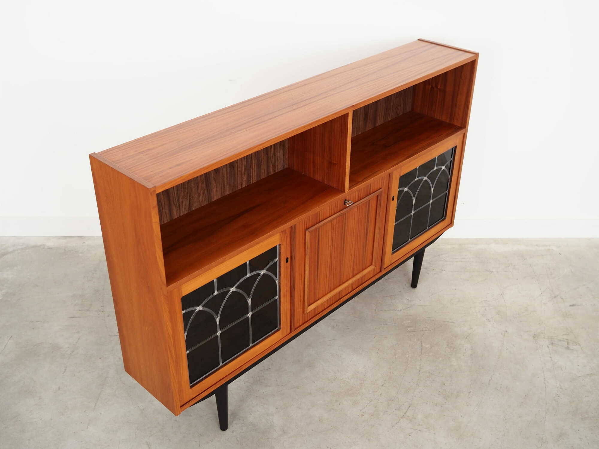 Vintage Bookshelf Wood Brown 1970s 6