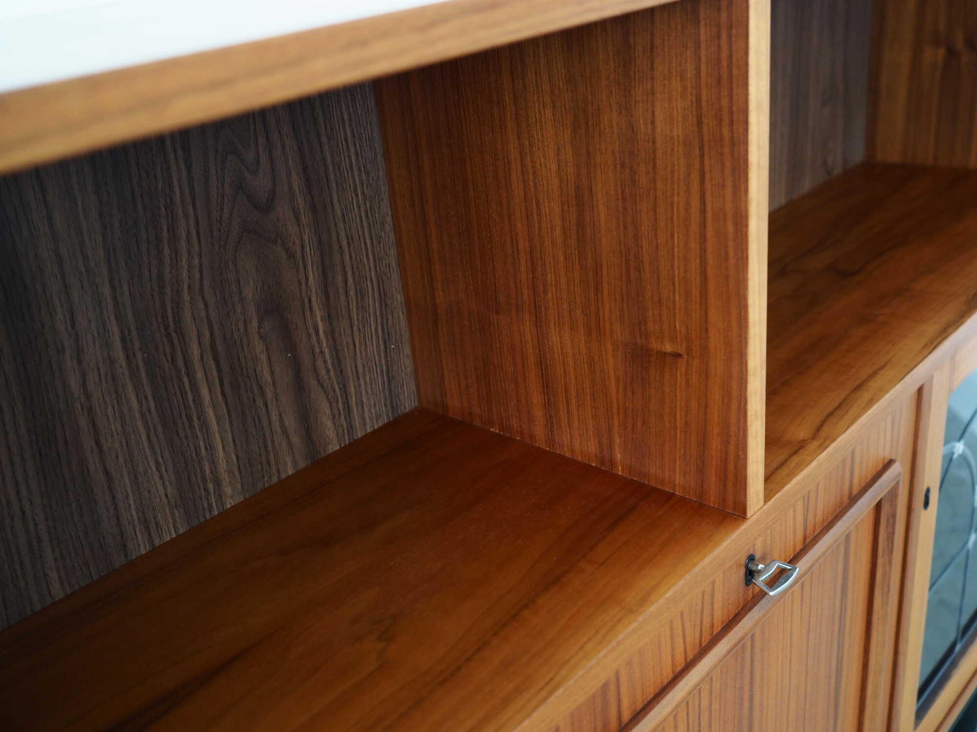Vintage Bookshelf Wood Brown 1970s 9