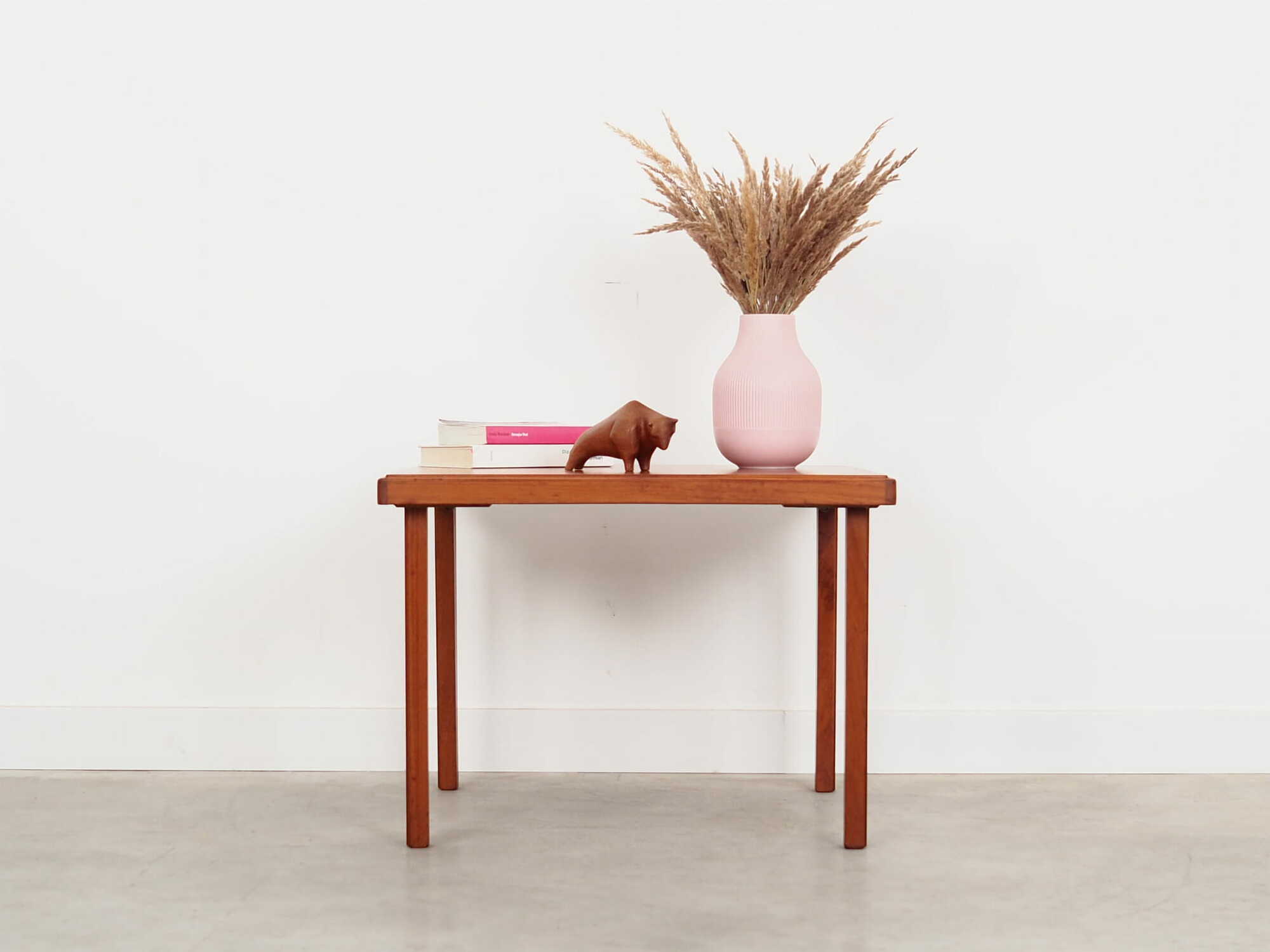 Vintage side table teak brown 1970s 1