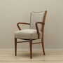 Vintage Chair Walnut Wood Textile Gray 1970s 2