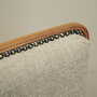Vintage Chair Walnut Wood Textile Gray 1970s 9