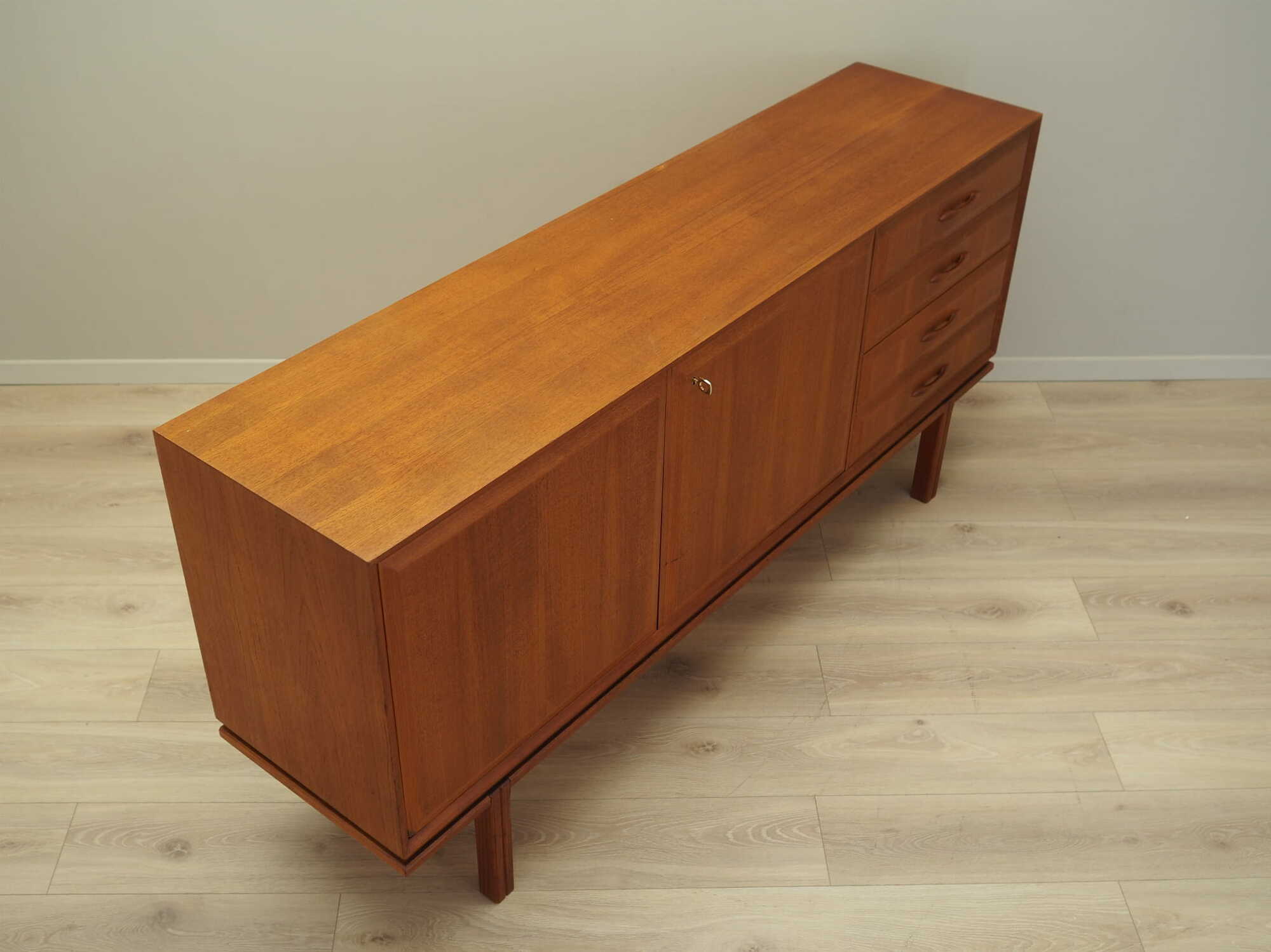 Vintage Sideboard Teak Wood Brown 1960s 6