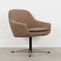 Vintage chair metal textile brown 1970s 6
