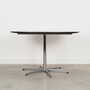 Vintage Table Wood Metal Black 1960s 3