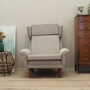 Vintage armchair Teak textile grey 1960s 1