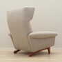 Vintage armchair Teak textile grey 1960s 5