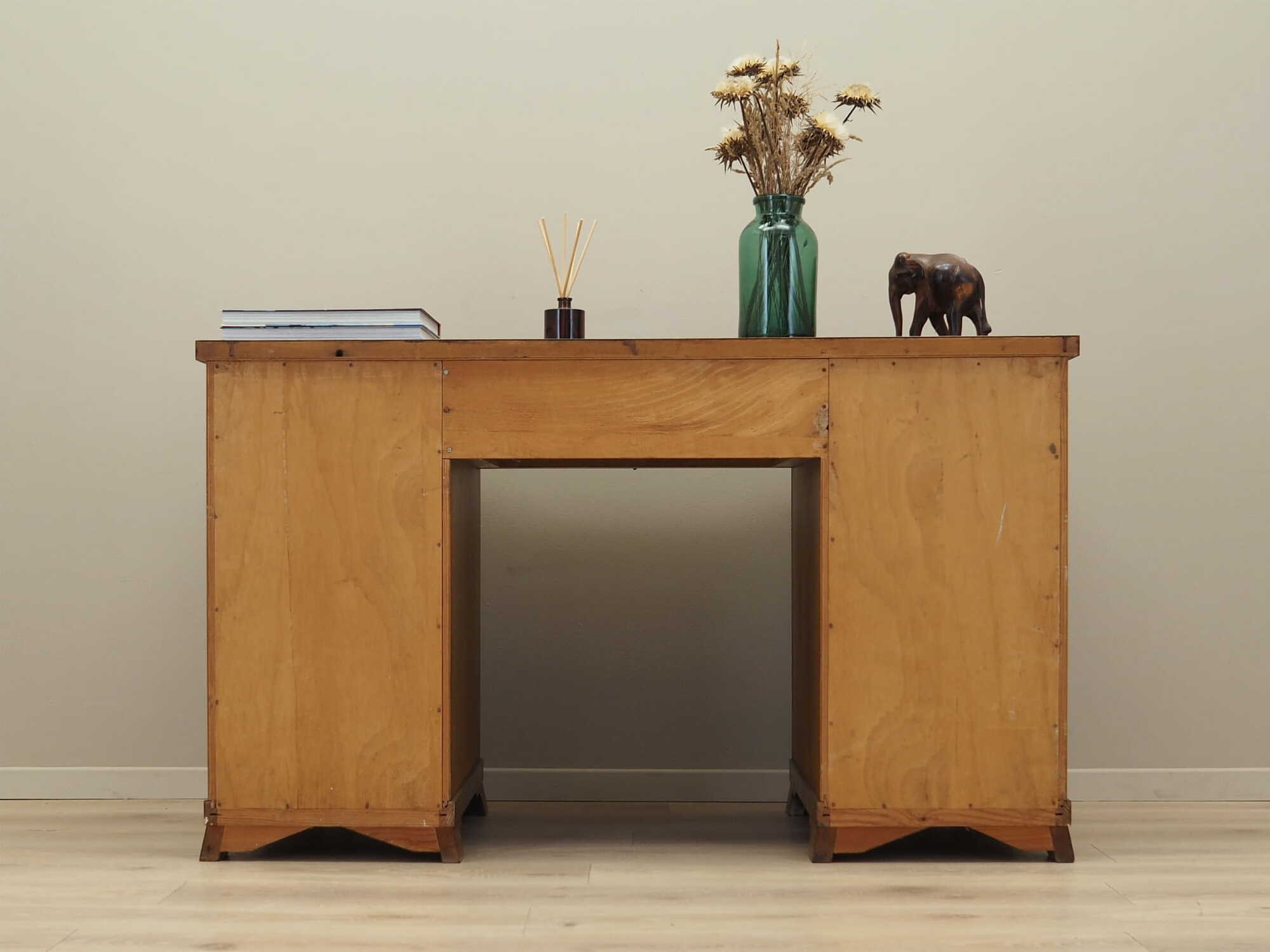 Vintage desk wood brown 1960s 5