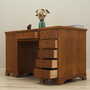 Vintage desk wood brown 1960s 4