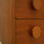 Vintage chest of drawers Teak wood Brown 1960s 9