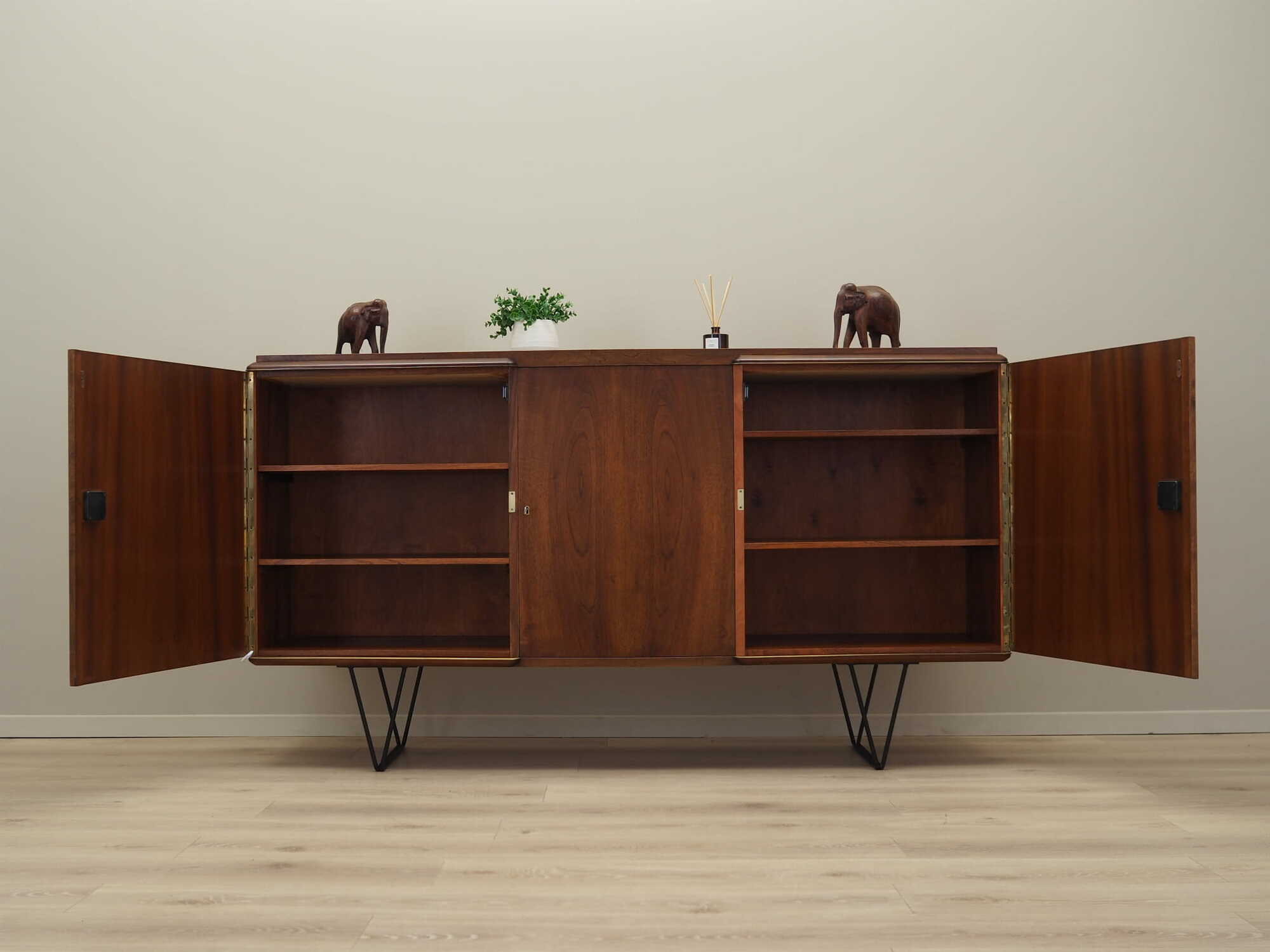 Vintage Sideboard Walnut Brown 1960s 2