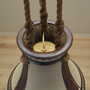 Vintage pendant lamp ceramic grey 1960s 6