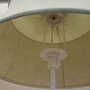 Vintage floor lamp Metal Fabric Green 1970s 8