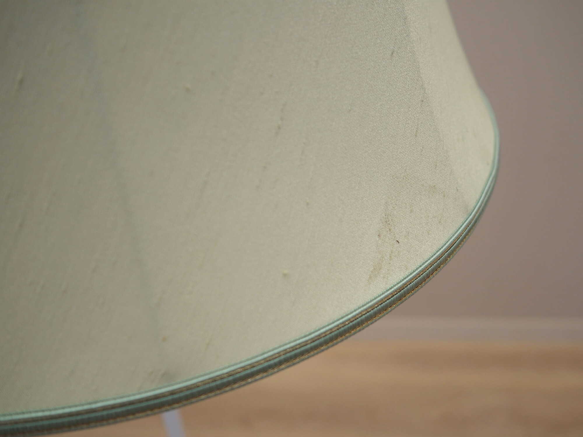 Vintage floor lamp Metal Fabric Green 1970s 5