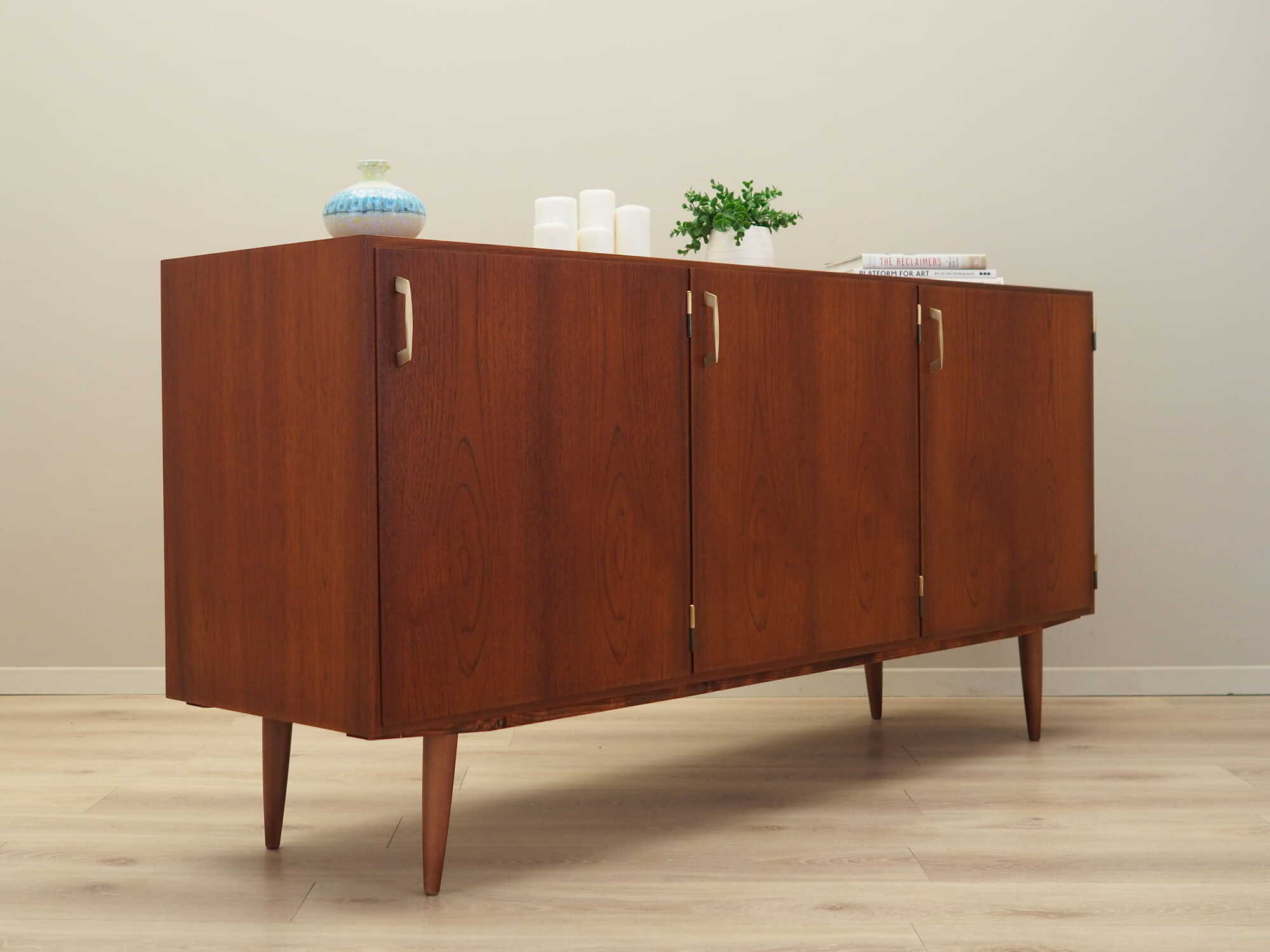 Vintage Sideboard Teak Wood Brown 1960s 4