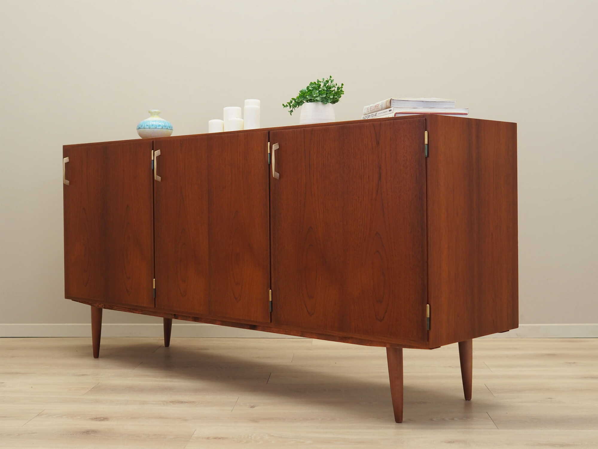 Vintage Sideboard Teak Wood Brown 1960s 3