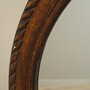 Vintage mirror wooden frame brown 1960s 5