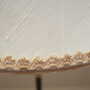 Vintage floor lamp Metal Fabric White 1970s 6