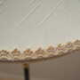 Vintage floor lamp Metal Fabric White 1970s 7