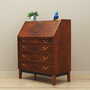 Vintage secretary desk, walnut wood, brown, 1960s 2